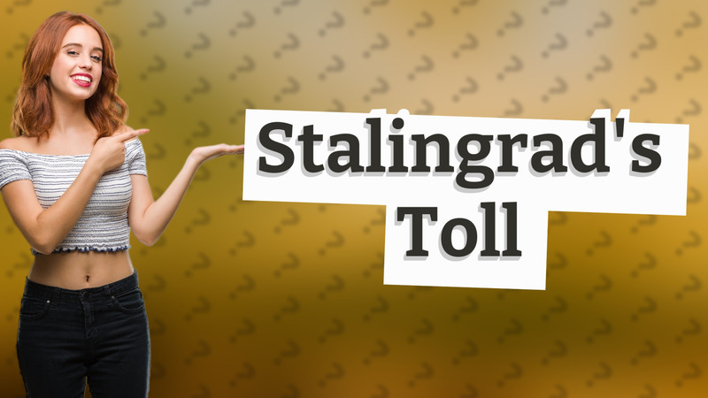 Stalingrad's Toll