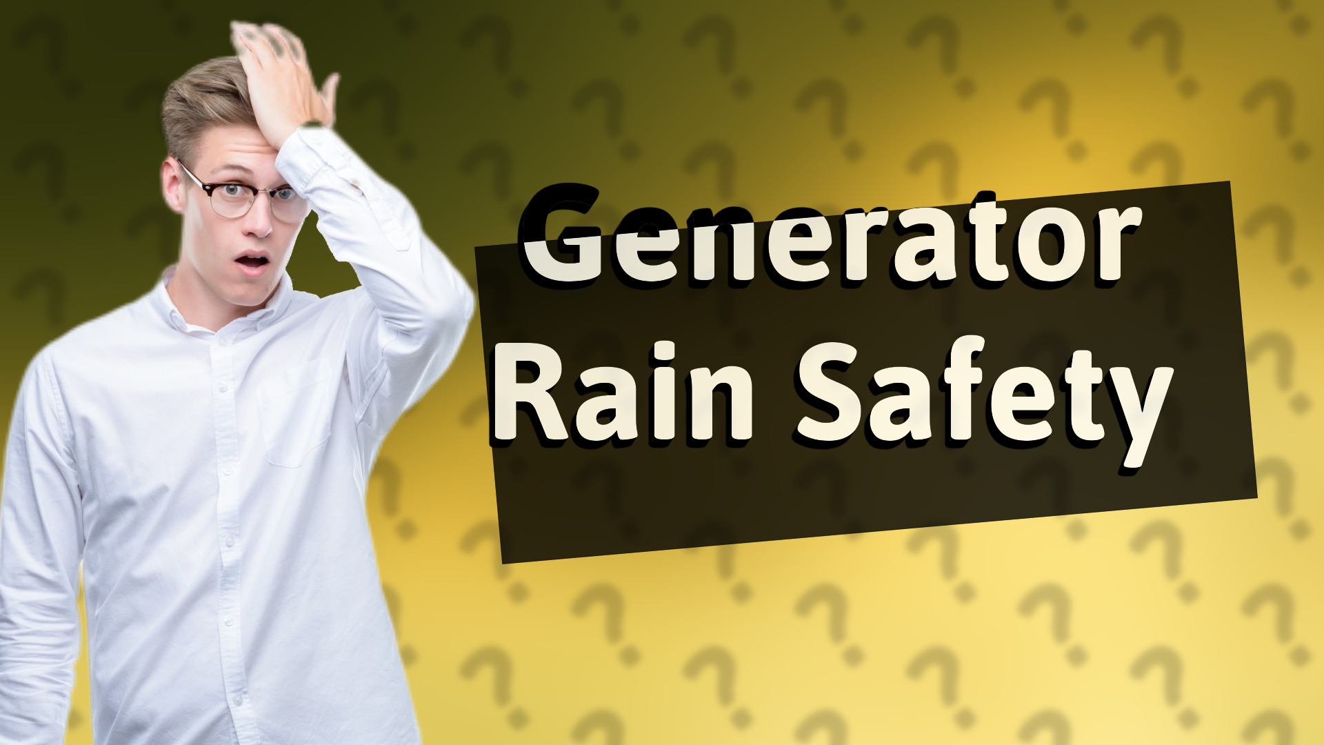 Generator Rain Safety