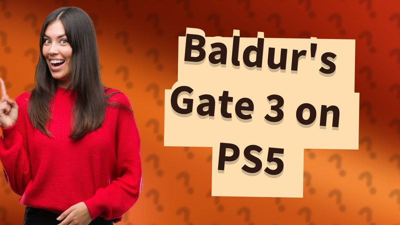 Baldur's Gate 3 on PS5