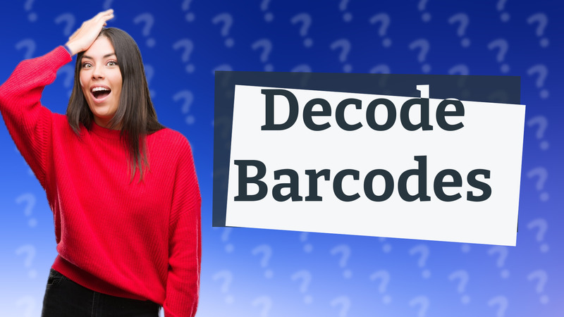 Decode Barcodes