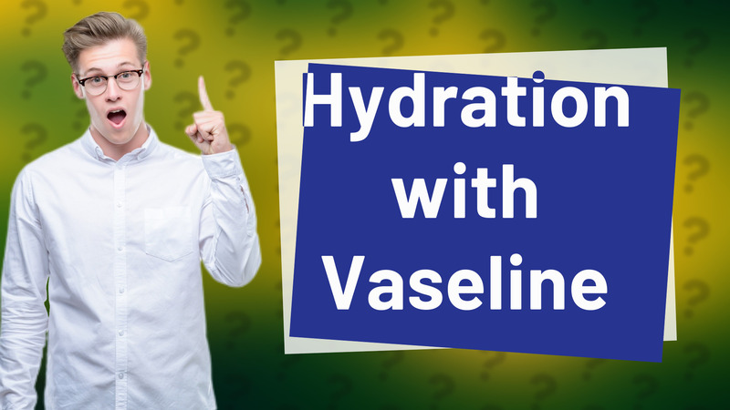Hydration with Vaseline