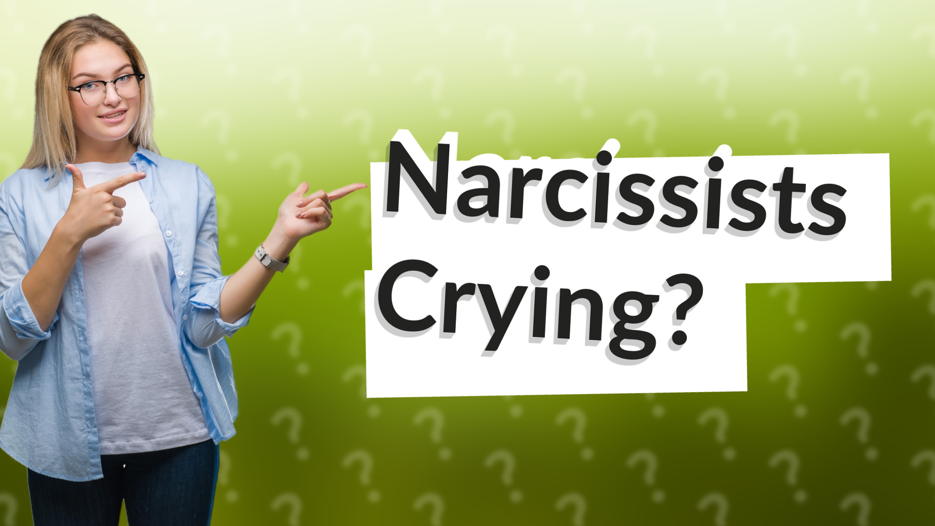 Narcissists Crying?