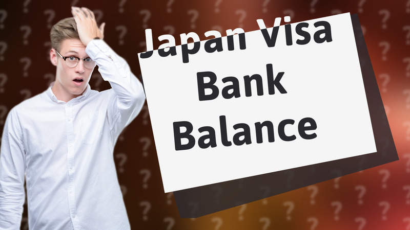 Japan Visa Bank Balance