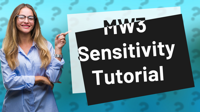 MW3 Sensitivity Tutorial