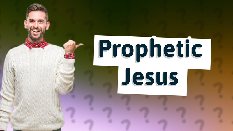 Prophetic Jesus