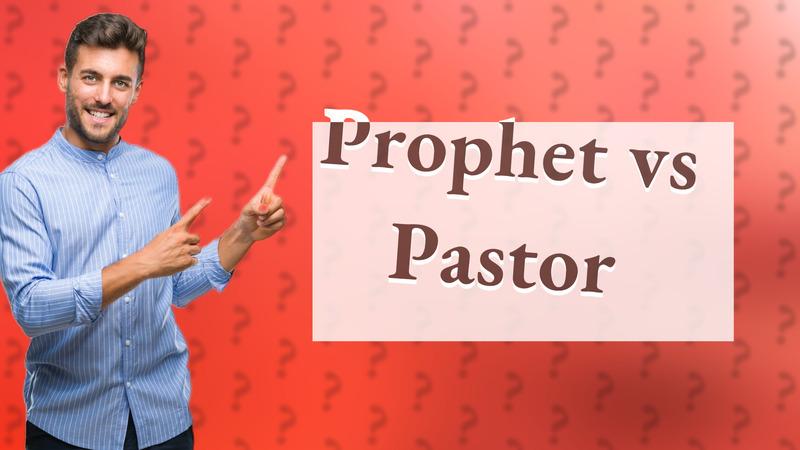 Prophet vs Pastor