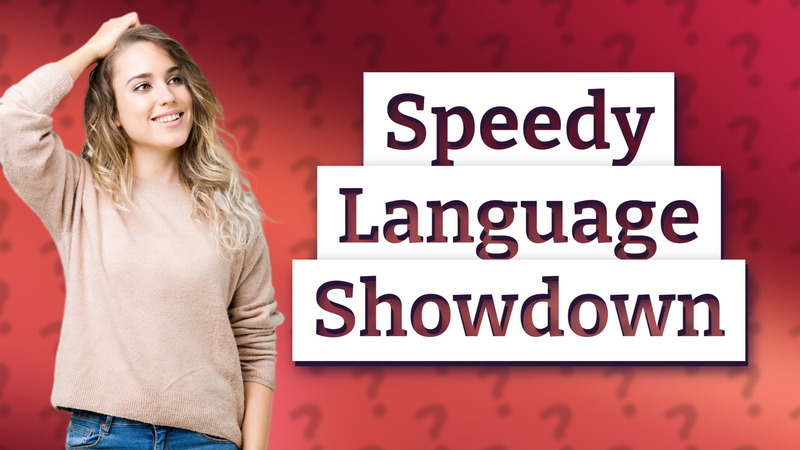 Speedy Language Showdown