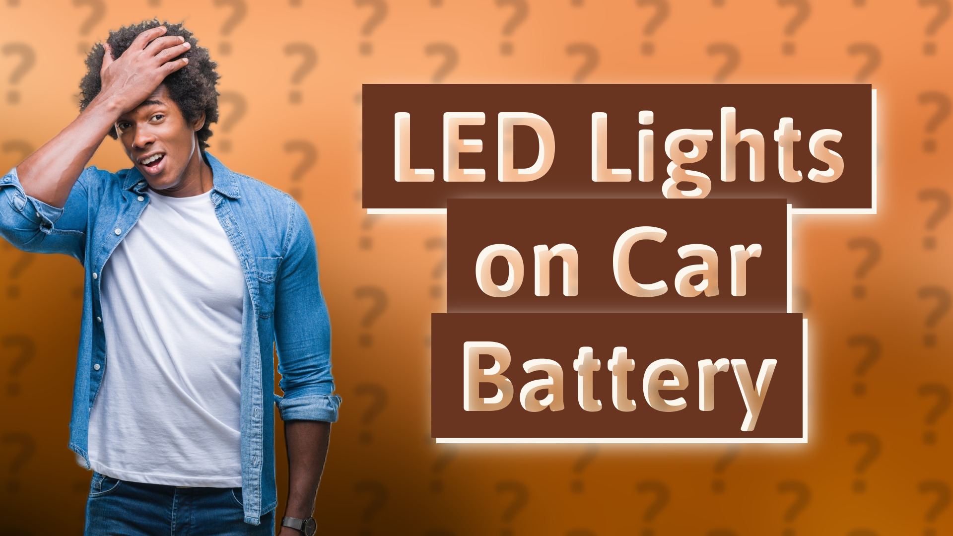 LED Lights on Car Battery