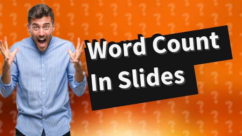 Word Count In Slides