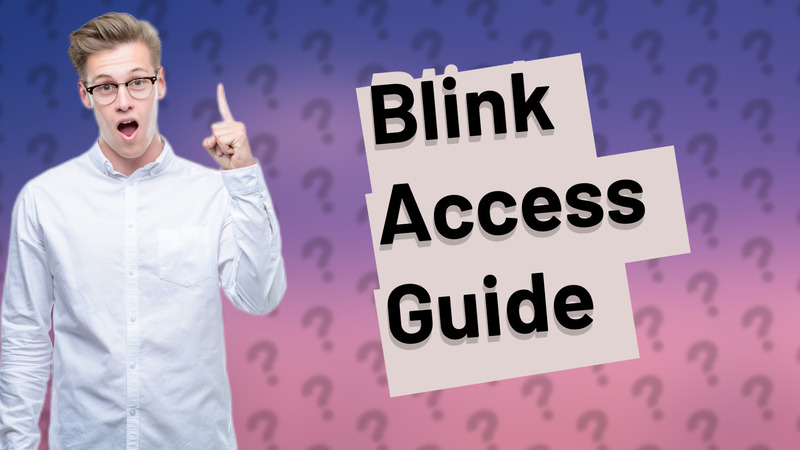 Blink Access Guide