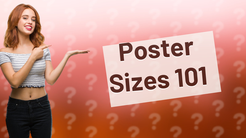 Poster Sizes 101