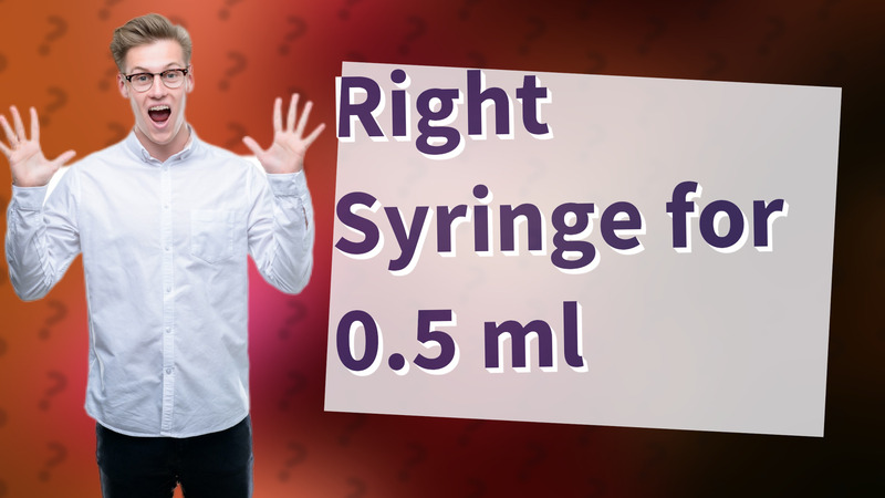 Right Syringe for 0.5 ml