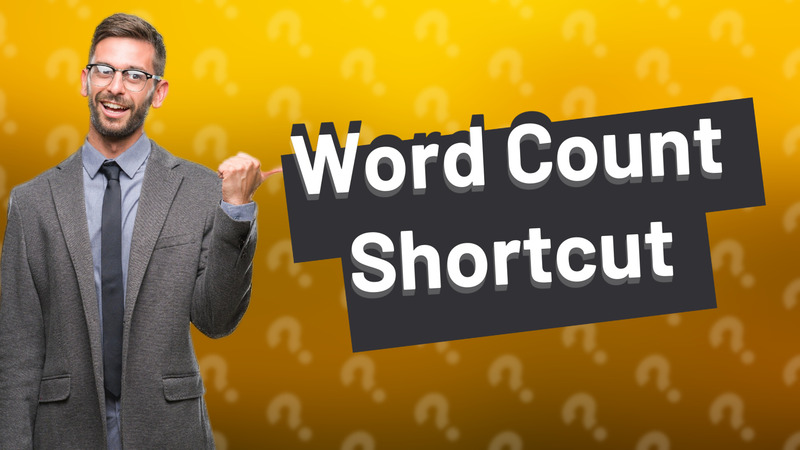Word Count Shortcut
