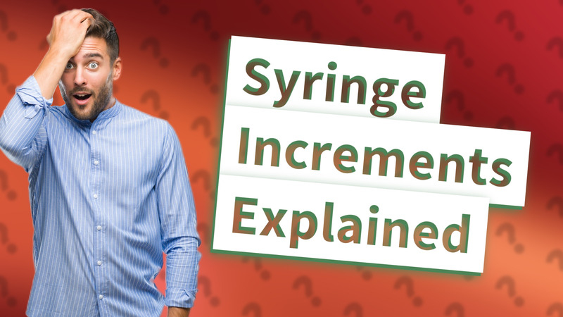 Syringe Increments Explained