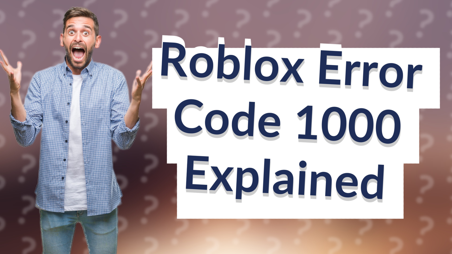 Roblox Error Code 1000 Explained
