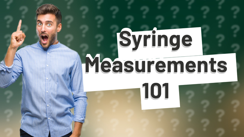 Syringe Measurements 101