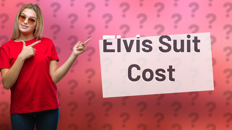 Elvis Suit Cost