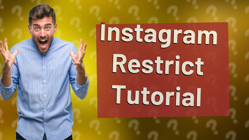 Instagram Restrict Tutorial