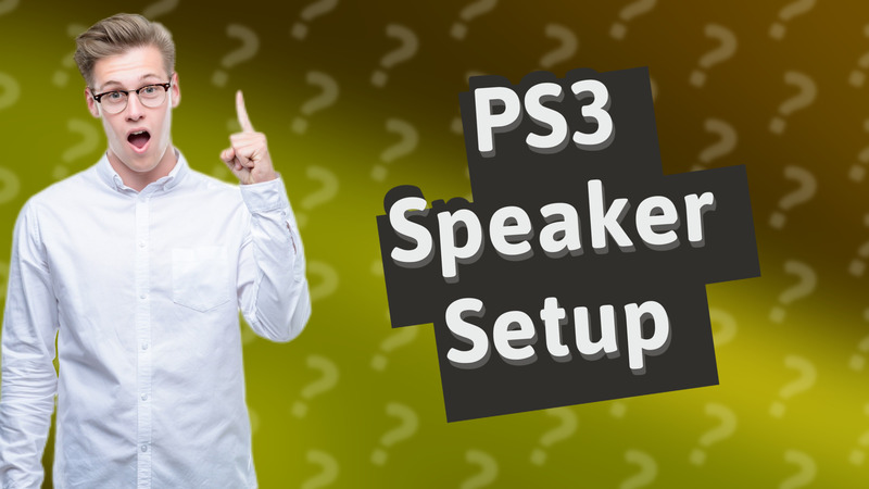 PS3 Speaker Setup