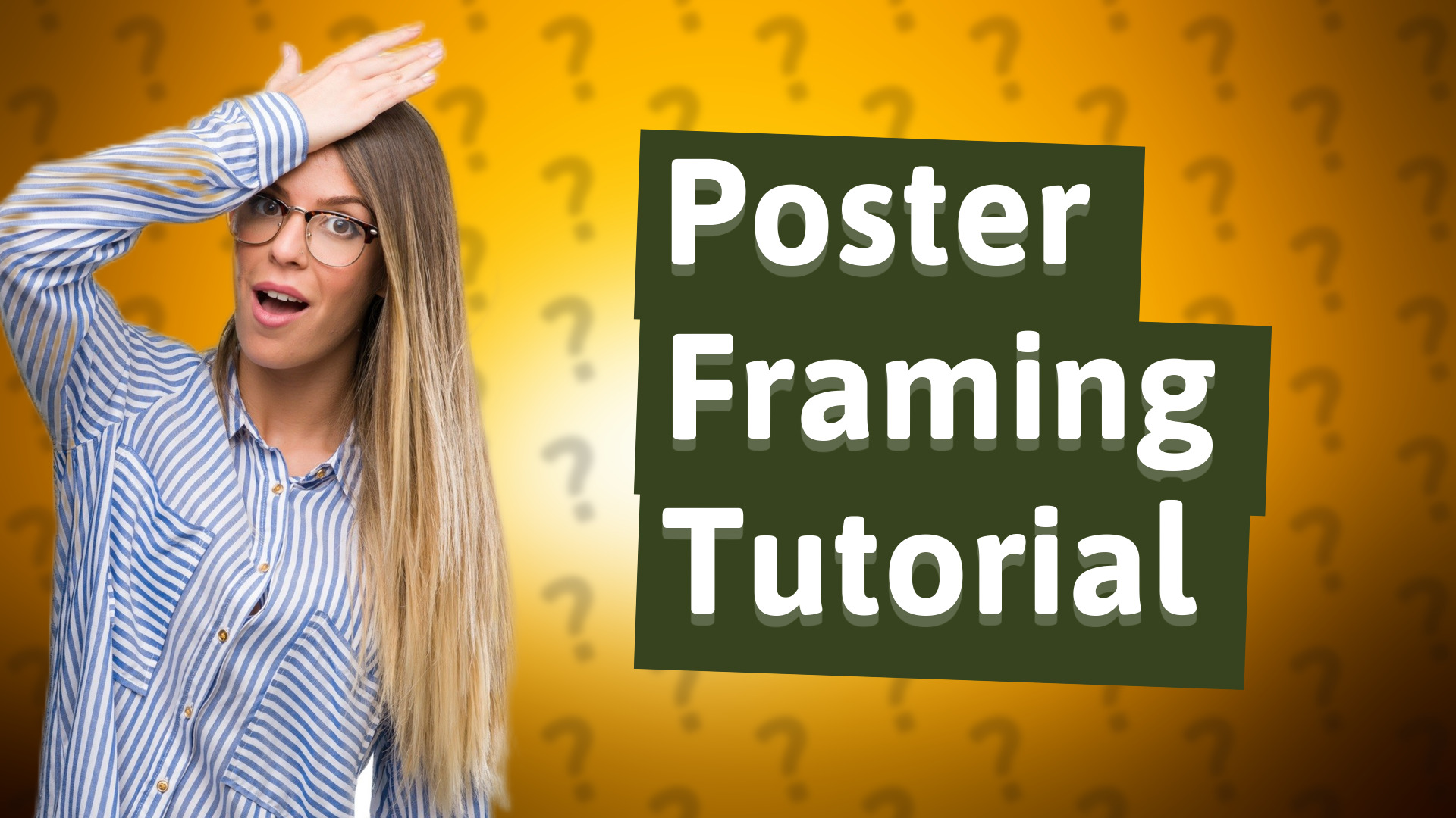 Poster Framing Tutorial