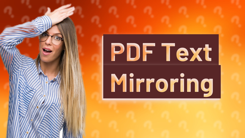 PDF Text Mirroring