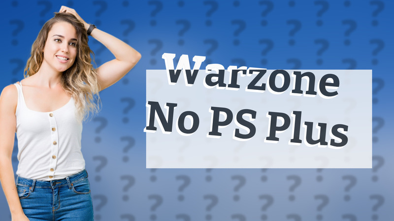 Warzone No PS Plus