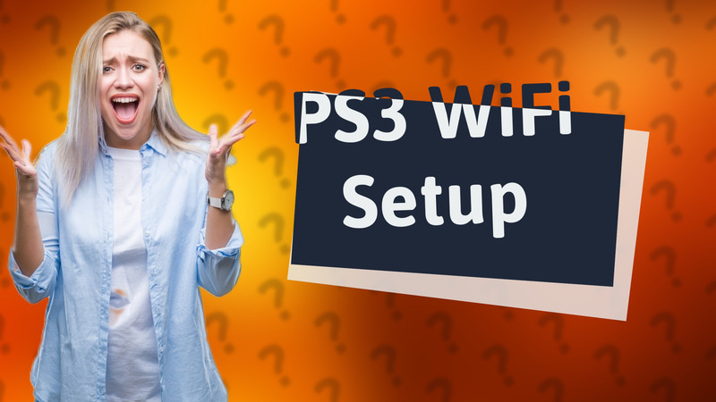 PS3 WiFi Setup