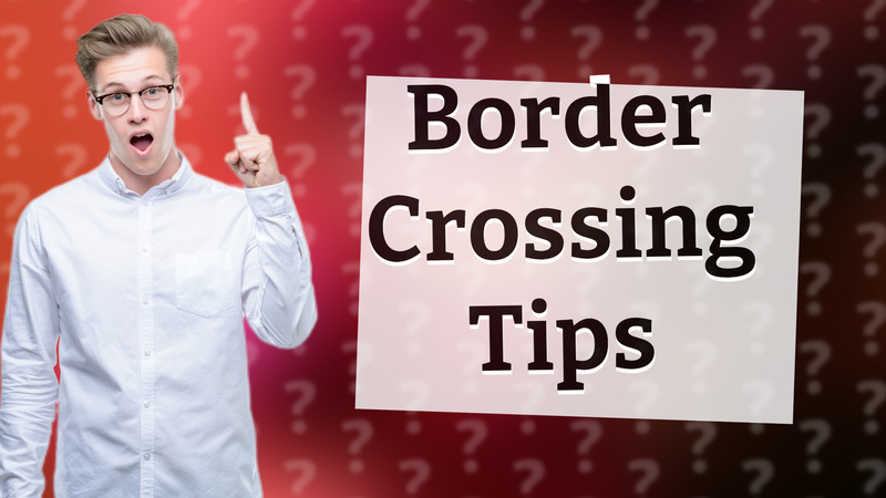 Border Crossing Tips