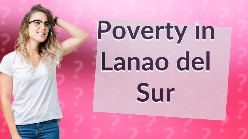 Poverty in Lanao del Sur