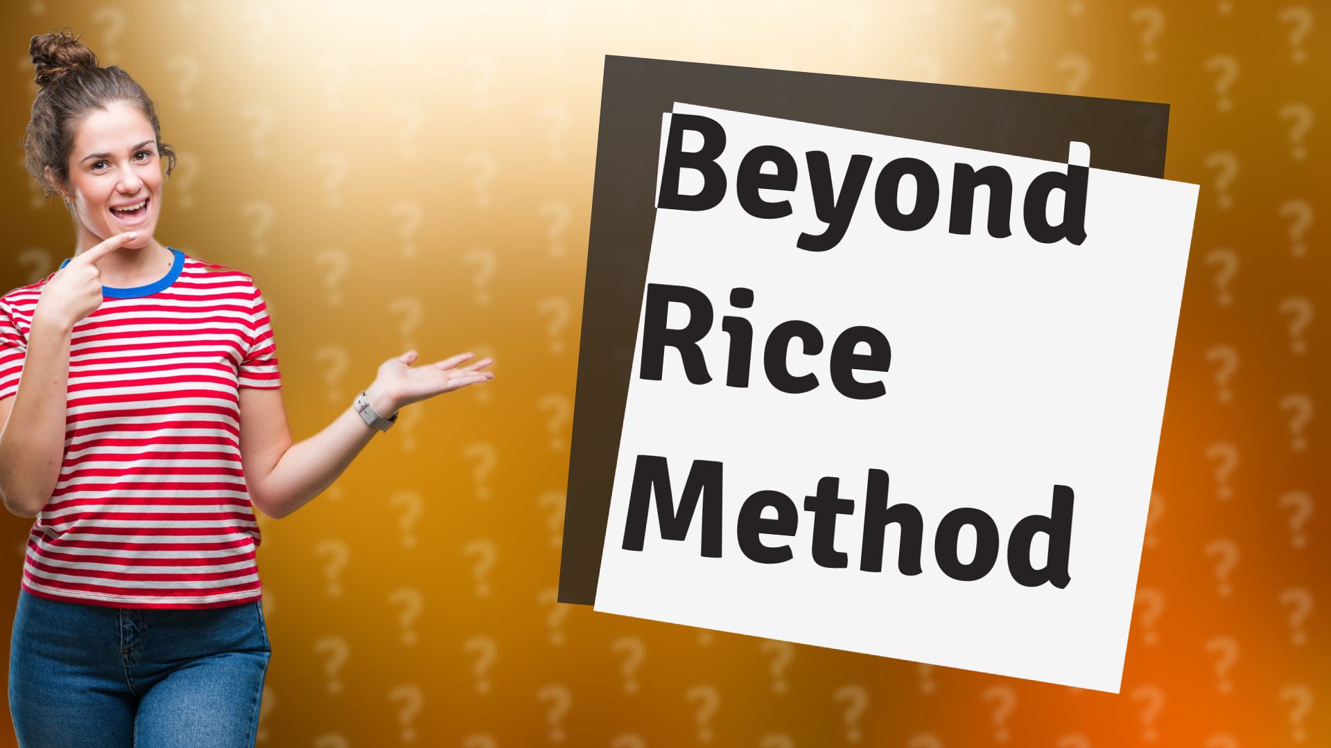 Beyond Rice Method