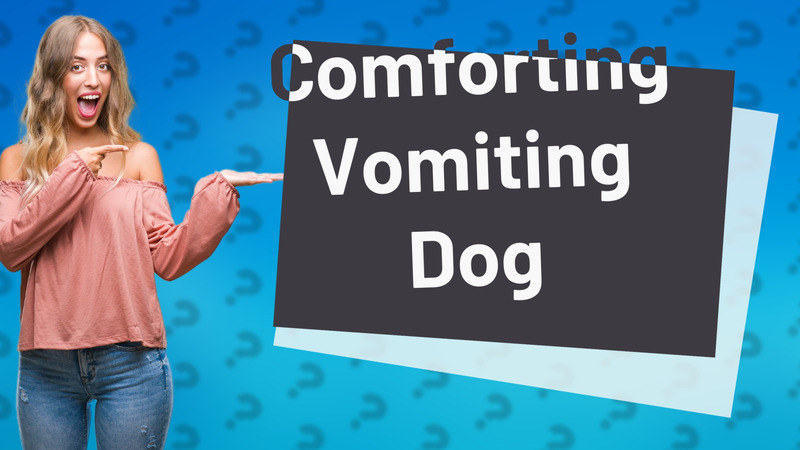 Comforting Vomiting Dog