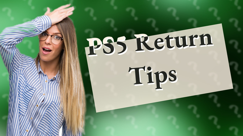 PS5 Return Tips