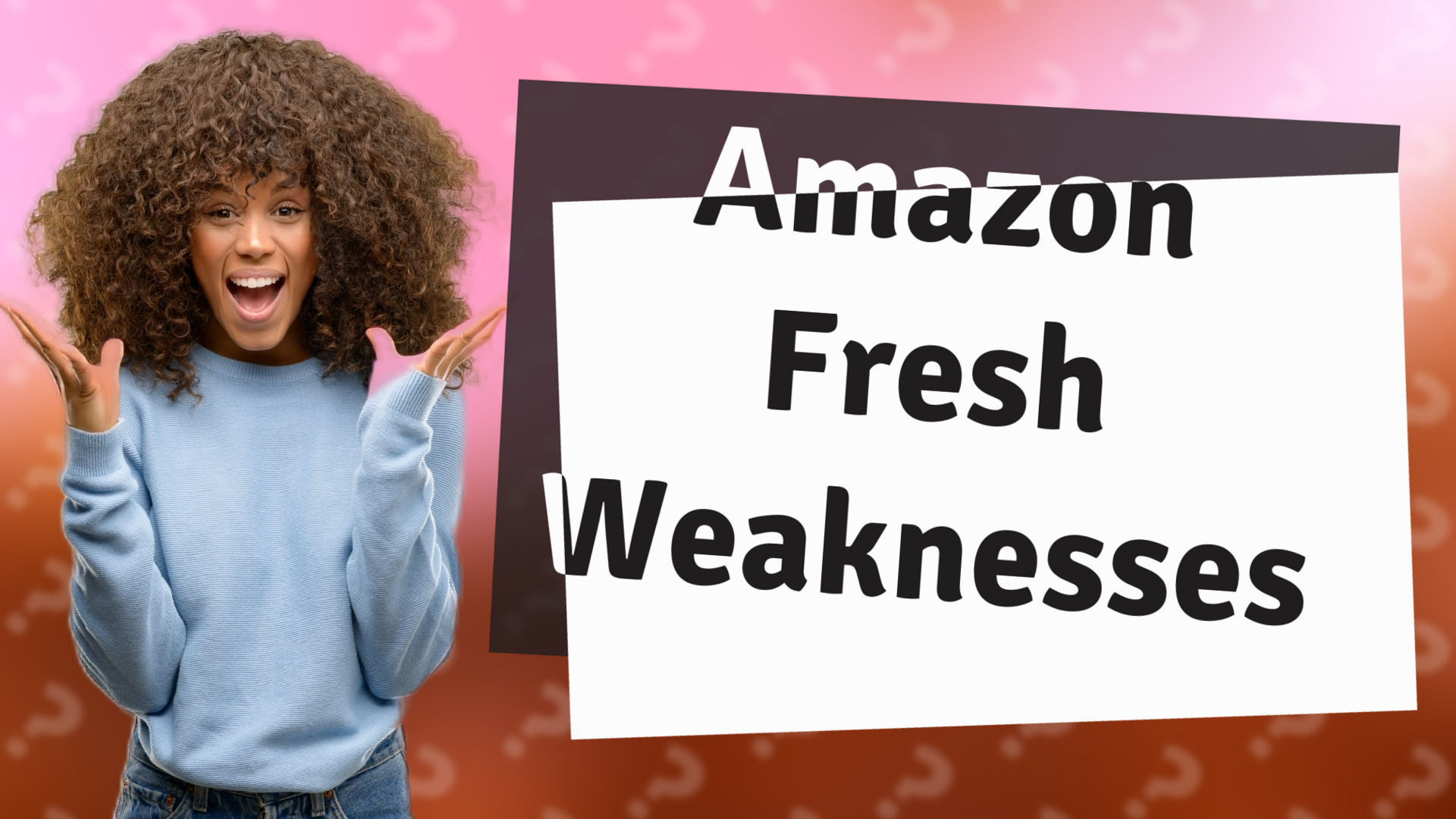 Amazon Fresh Weaknesses