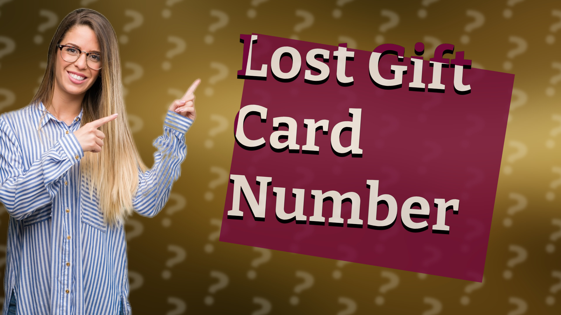Lost Gift Card Number