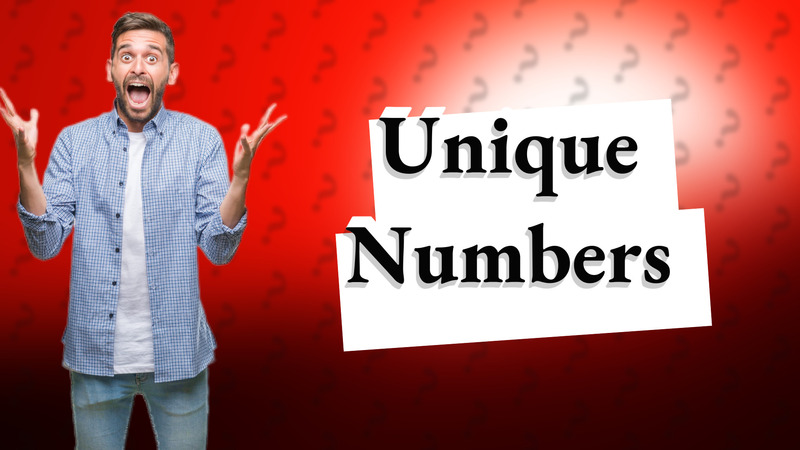 Unique Numbers