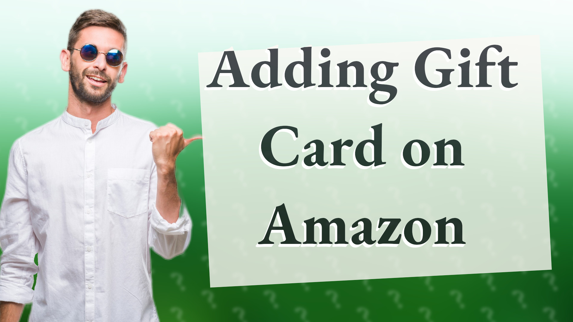 Adding Gift Card on Amazon