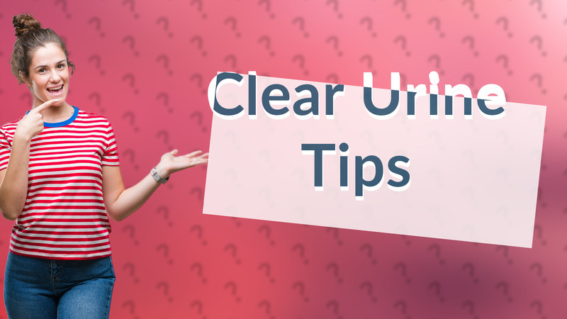 Clear Urine Tips