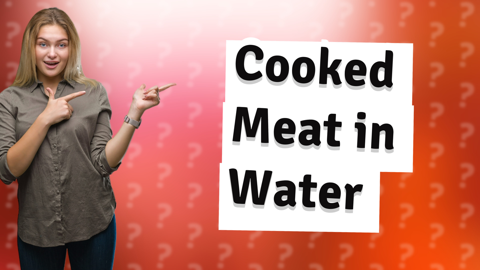Cooked Meat in Water