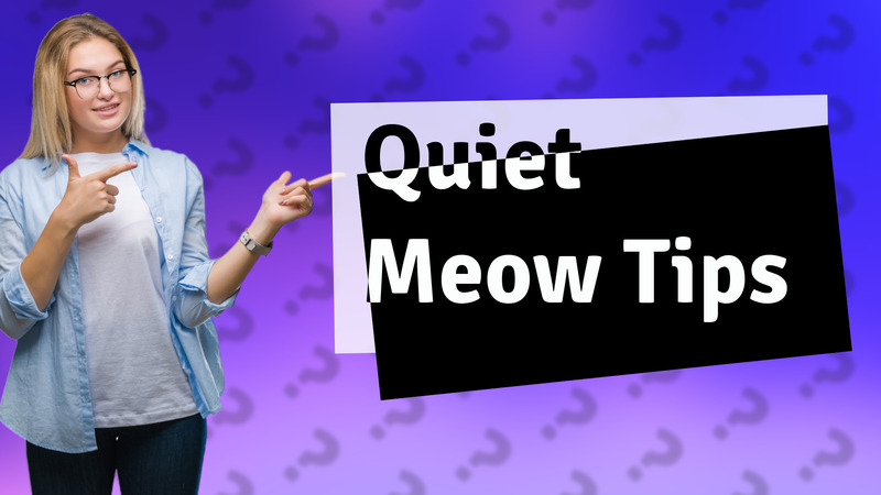 Quiet Meow Tips