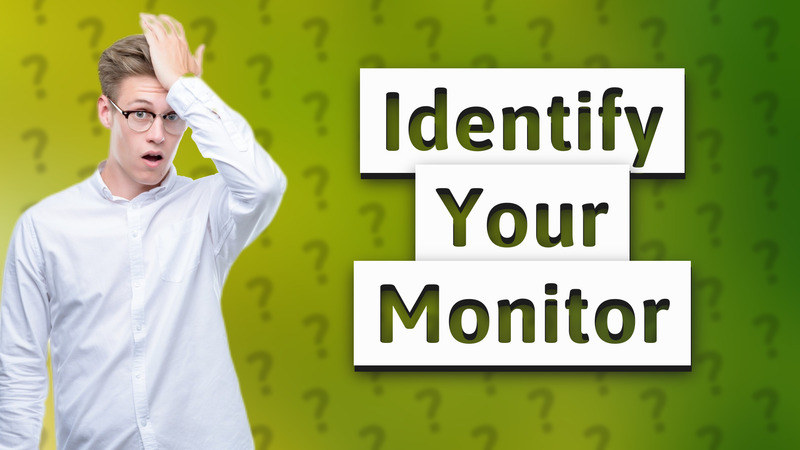 Identify Your Monitor