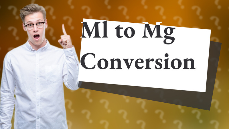 Ml to Mg Conversion