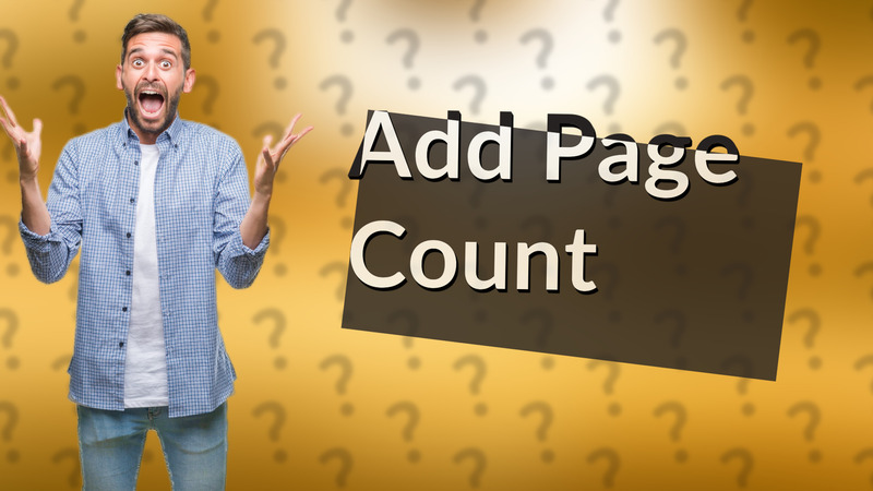 Add Page Count