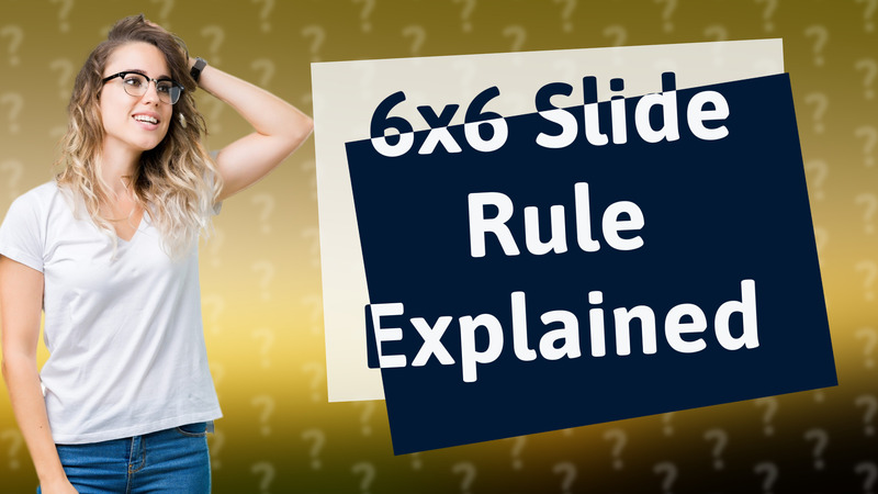 6x6 Slide Rule Explained