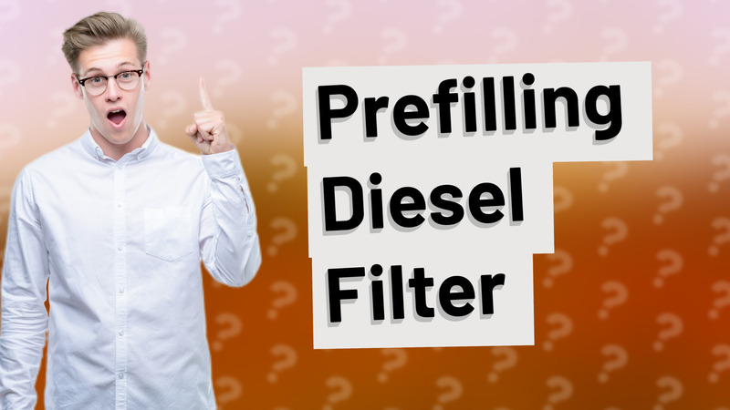 Prefilling Diesel Filter