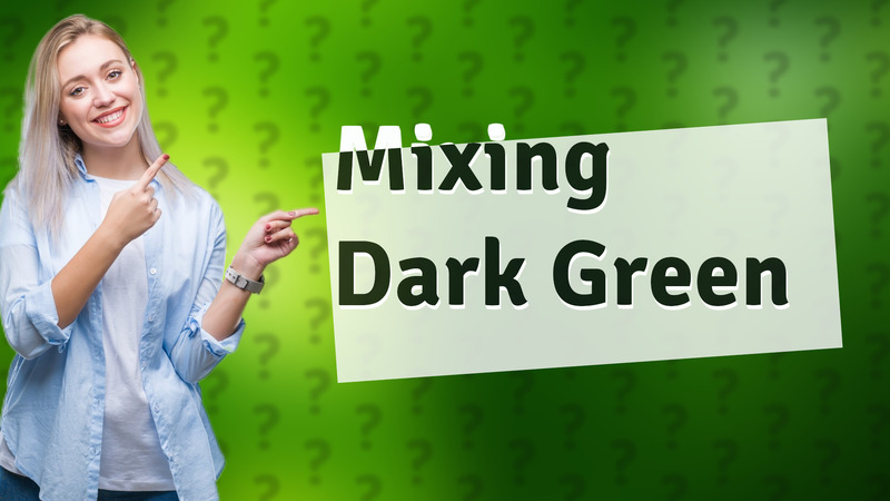 Mixing Dark Green