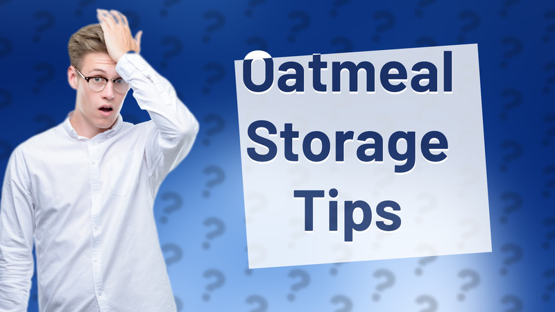 Oatmeal Storage Tips