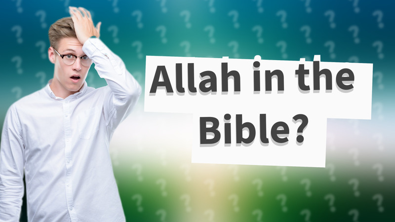 Allah in the Bible?