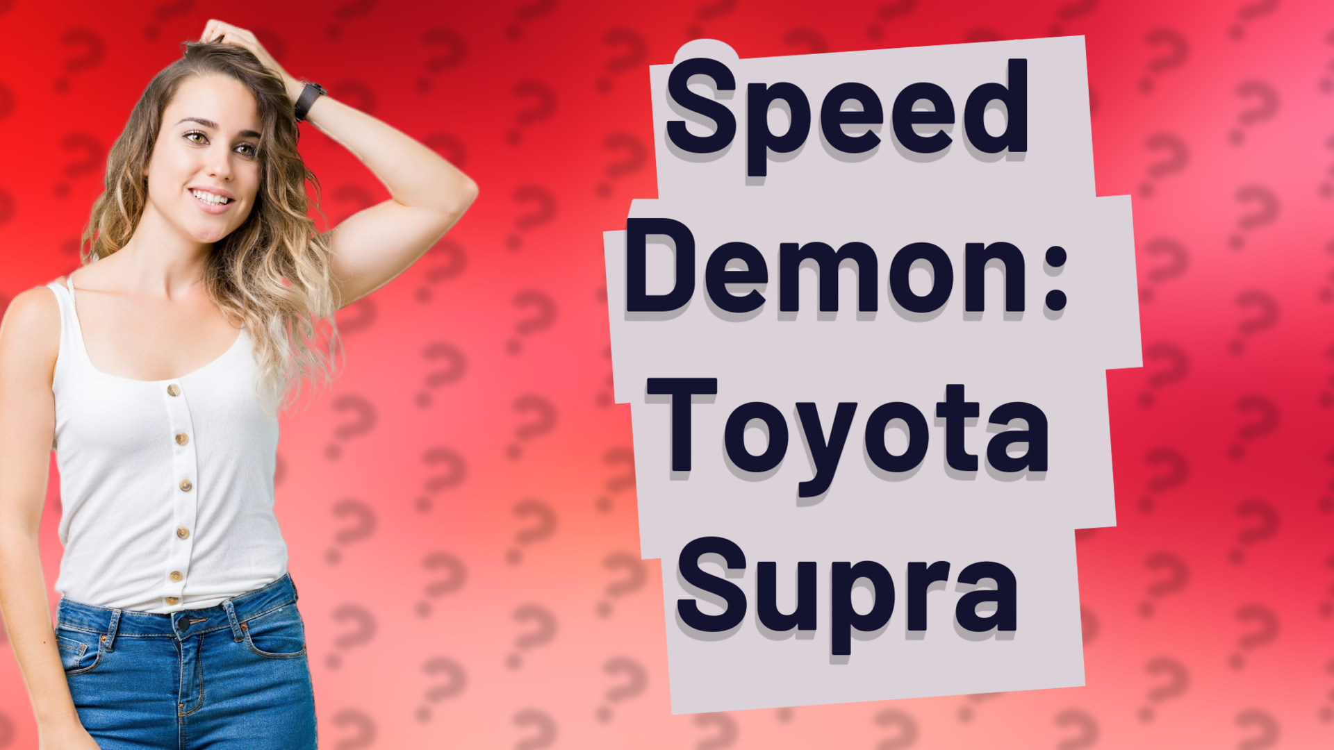 Speed Demon: Toyota Supra