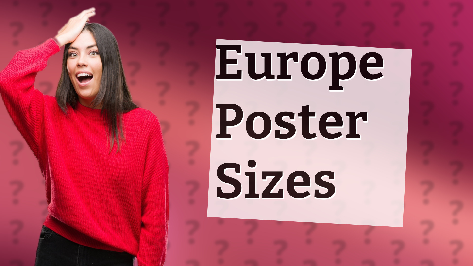 Europe Poster Sizes