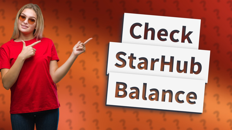 Check StarHub Balance